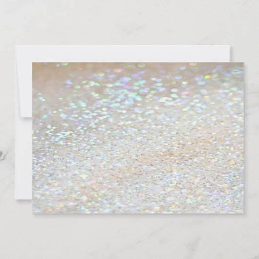 Save The Date Élégant Chic, Parties scintillant, Mariage de marg (Dos)