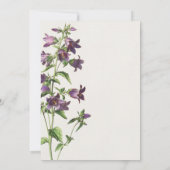 Save The Date Élégant chic violet Mariage de script floral (Dos)