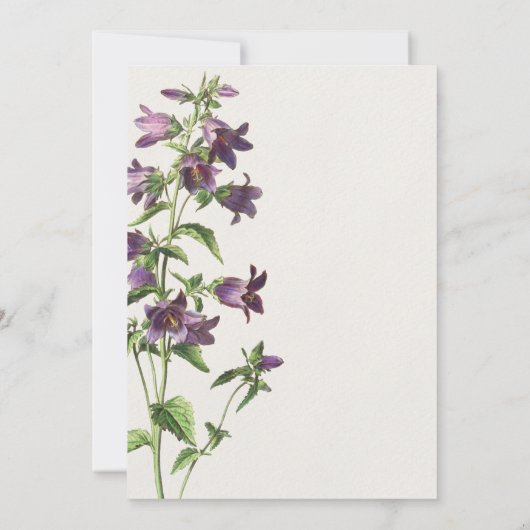 Save The Date Élégant chic violet Mariage de script floral (Dos)