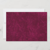 Save The Date Elegant Classic Burgundy Berry Wedding Save Date (Dos)
