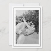 Save The Date Élégant classique calligraphie Mariage Photo (Dos)