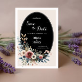 Save The Date Élégant classique Floral Rustic Mariage Date de sa