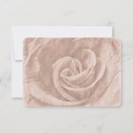 Save The Date Élégant classique Floral Rustic Mariage Date de sa (Dos)