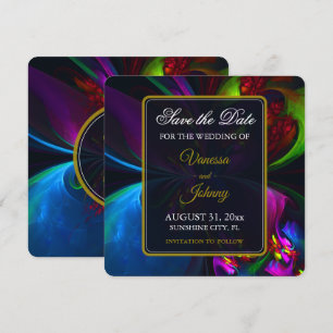 Save The Date Élégant Classique Moderne Motif Floral #902 Mariag