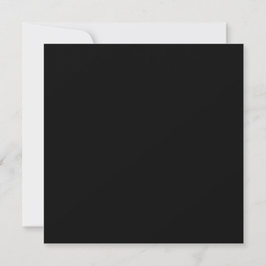 Save The Date Élégant Classy Formal Cadre Noir Mariage de script (Dos)