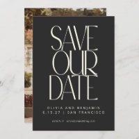 Elégant Classy Noir Simple Moderne Photo tendance