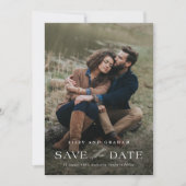 Save The Date Élégant code QR 2 Photo Mariage  (Devant)