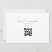Save The Date Élégant code QR 3 Photo Mariage  (Dos)