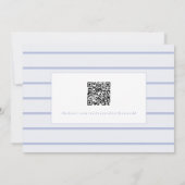 Save The Date Élégant Code QR de Fleur de Lavande 3 Photos (Dos)