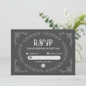 Save The Date Elegant Deco Noir | Mariage Noir et Blanc (Debout devant)