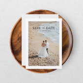 Save The Date Élégant Deux Photos