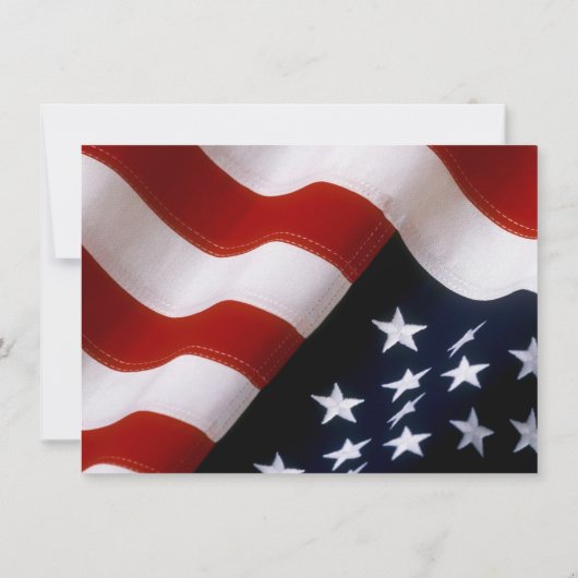 Save The Date Élégant drapeau américain Mariage Enregistrer la d (Dos)