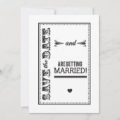 Save The Date Élégant Enregistrer La Date (Devant)