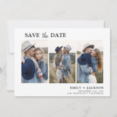 Save The Date Élégant Enregistrer la date 3 Photo simple (Devant)
