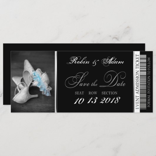 Save The Date Élégant Enregistrer L'Invitation Date (Devant / Derrière)