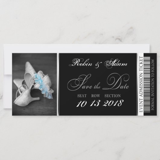 Save The Date Élégant Enregistrer L'Invitation Date (Devant)