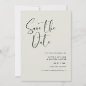 Save The Date Élégant et moderne Vert sauge clair (Devant)