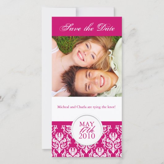 Save The Date Élégant été Enregistrer la date Photocard (Devant)