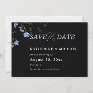 Save The Date Elégant fleur sauvage aquarelle Mariage de prairie
