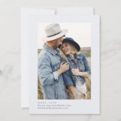 Save The Date Elégant Fleur sauvage d'aquarelle Meadow (Dos)