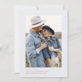 Save The Date Elégant Fleur sauvage d'aquarelle Meadow (Dos)