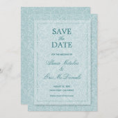 Save The Date Élégant floral (Devant / Derrière)