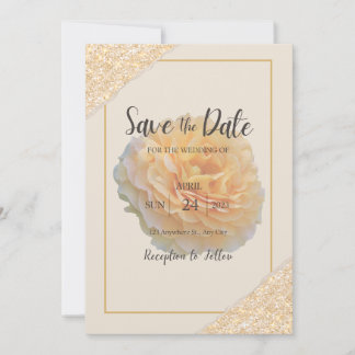 Save The Date Élégant Floral Enregistrer la Date