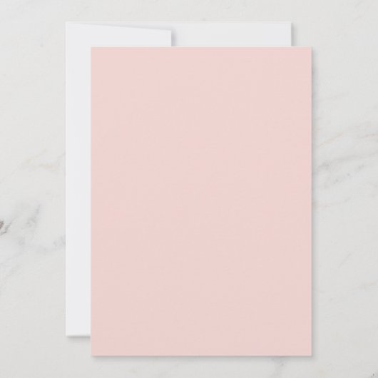 Save The Date Élégant Floral Or Blush Mariage rose espagnol (Dos)