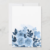 Save The Date Élégant floral script aquarelle botanique mariage (Dos)