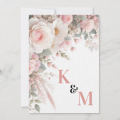 Save The Date Elegant Floral Wedding (Dos)