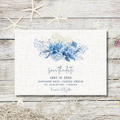 Save The Date Élégant Florida Beach Mariage Photo Enregistrer la