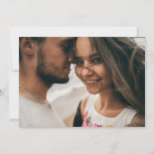 Save The Date Élégant flou | Photo Pastel Horizontal Save (Dos)