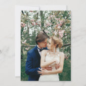 Save The Date Élégant Français rose et or Floral victorien (Dos)