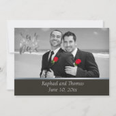 Save The Date Elegant Gay Tuxedo Enregistrer la date (Devant)