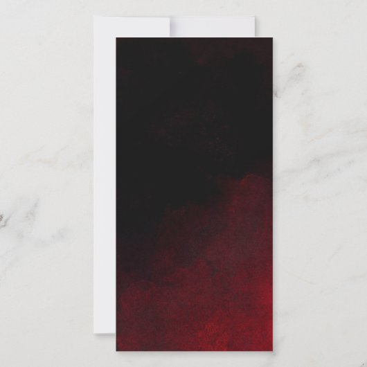 Save The Date Elegant Gold Black Red Wedding Enregistrer la cart (Dos)