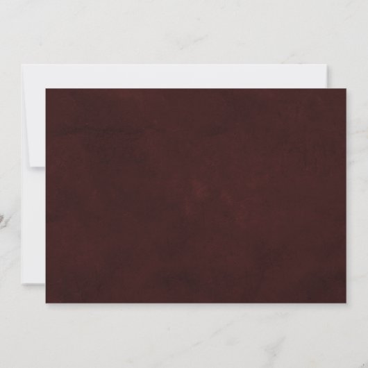 Save The Date Elegant gold burgundy simple typography wedding (Dos)