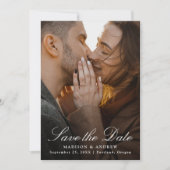 Save The Date Elegant Gold Chinoiserie Photo Wedding (Devant)