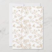 Save The Date Elegant Gold Chinoiserie Photo Wedding (Dos)