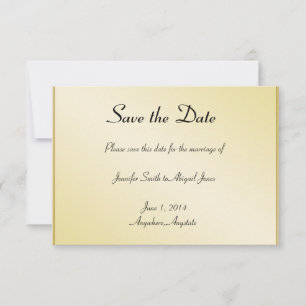 Save The Date Elégant Gold Floral Gay Wedding Enregistrer la dat
