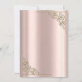 Save The Date Elegant Gold Hearts Rose Gold Wedding (Dos)