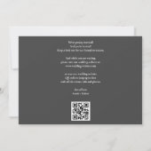 Save The Date Elegant Gold Script QR Code Mariage photo (Dos)