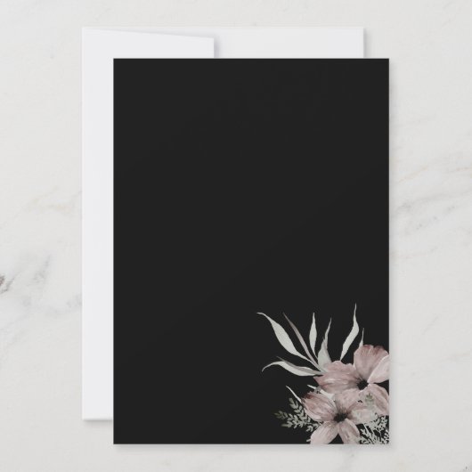 Save The Date Élégant gothique Enregistrer la date (Dos)