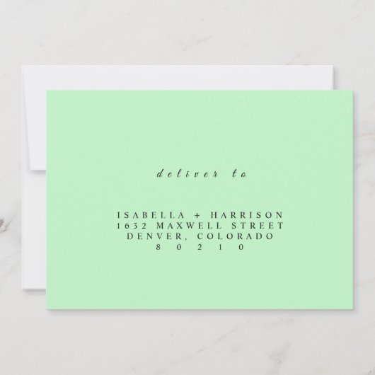 Save The Date Elegant greneery RSVP (Dos)