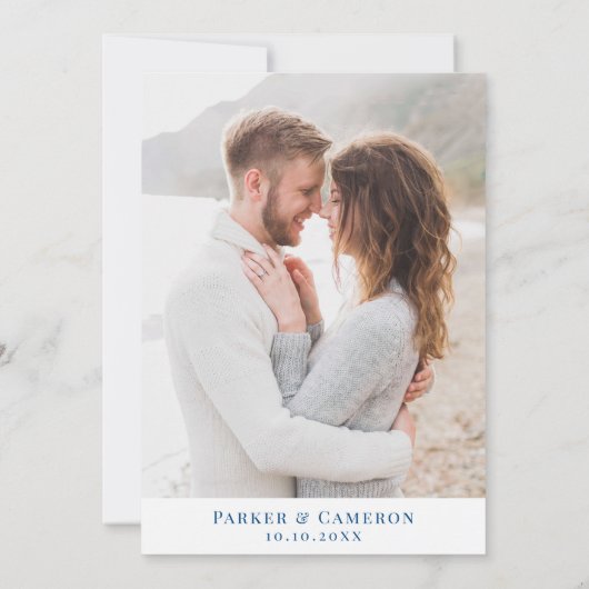 Save The Date Élégant Hilton Head SC Map Mariage vertical (Dos)