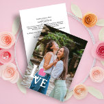 Save The Date Elegant Hot Pink Heart Photo Fancy Love Wedding<br><div class="desc">Minimise Elegant Photo Trendy Fake Lace Hot Pink Heart Love Quote Wedding Save the Date Card with Envelope. IMPORTATANT NOTICE : This design is part of a collection and has other coordinated elements that you can find in my store. Sometimes it can difficile to aesthealign and texts or initials on...</div>