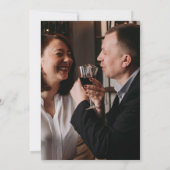 Save The Date Elégant Kraft Texture Photo Vow Renouvellement (Dos)