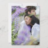 Save The Date Elégant Lilac Aquarelle Mariage (Dos)