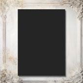 Save The Date Élégant lustre floral Mariage noir et blanc