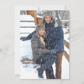 Save The Date Élégant M. Et Mme Mariage Photo (Dos)