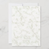 Save The Date Elégant Marble Gold photo mariage Enregistrer la d (Dos)